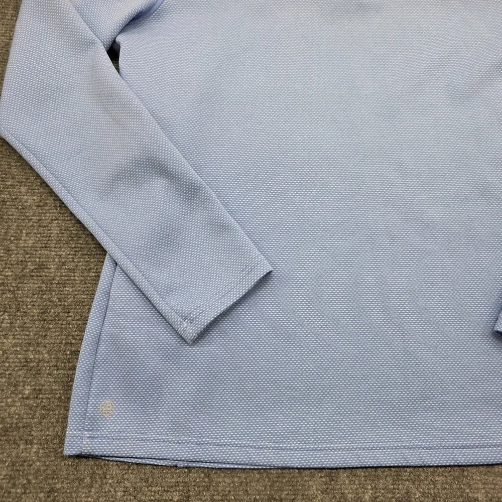 Adidas Golf Desert Springs Blue 1/4 Zip Men's Pullover - L